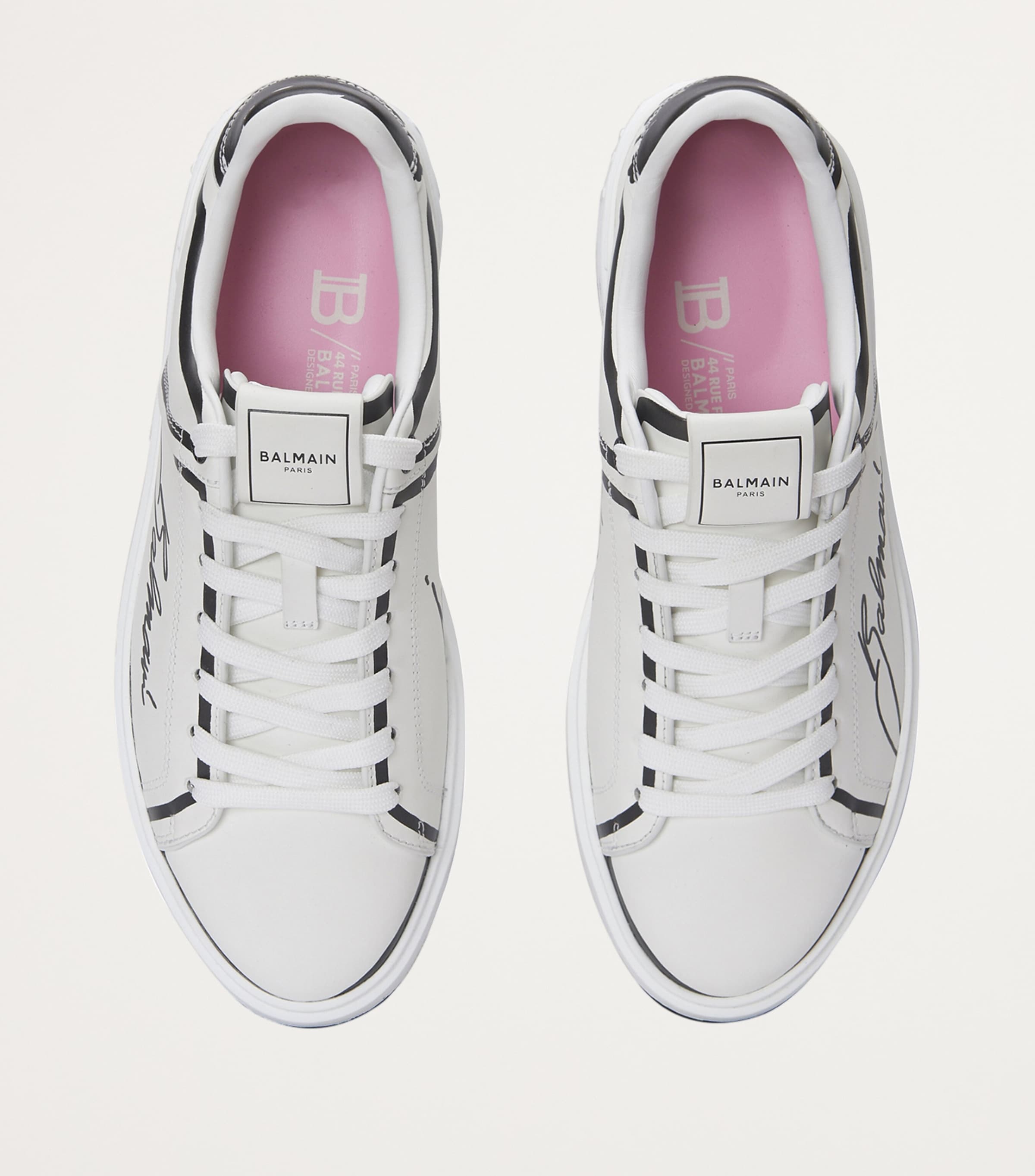 발망 여성 Calfskin B-Court Printed Sneakers 000000000007737778