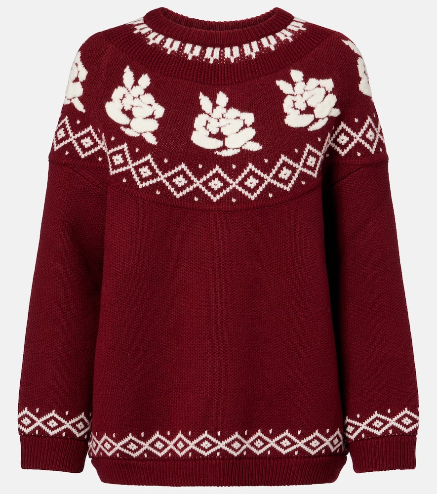 Patterned wool sweater