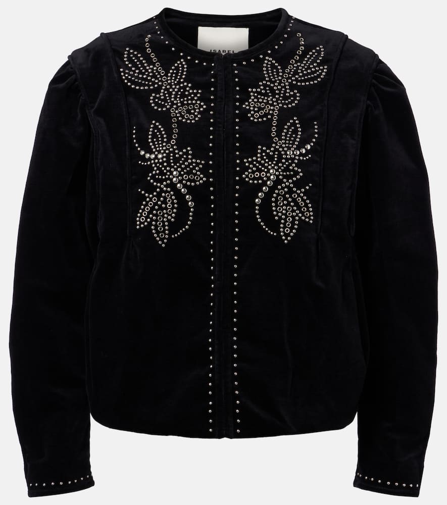 Pietra embellished cotton jacket
