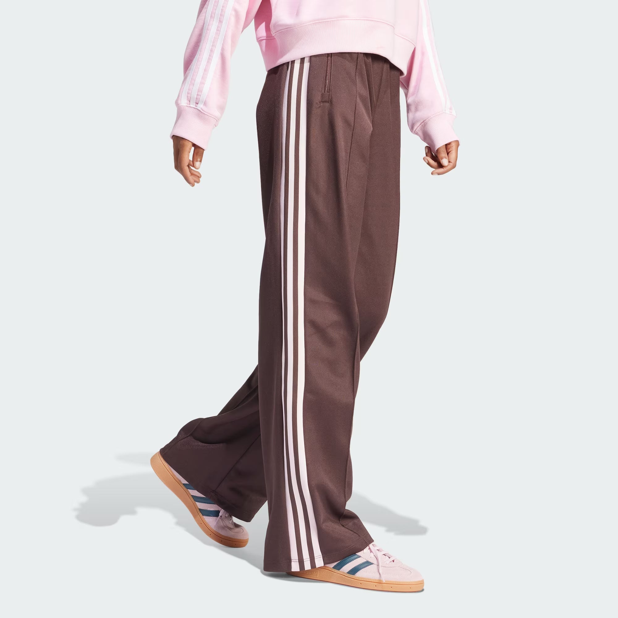 (WMNS) originals Beckenbauer Track Suit Pants Asia Sizing 'Brown'