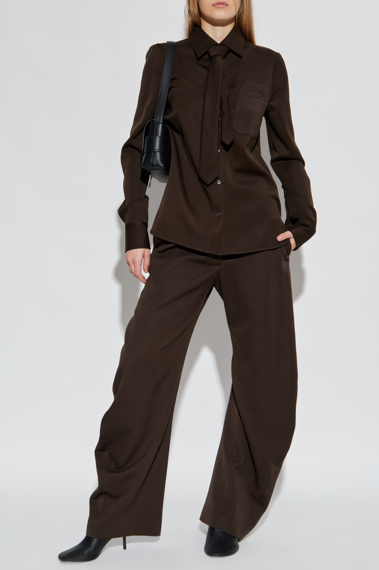 Wool Shirt, Women's, Brown
