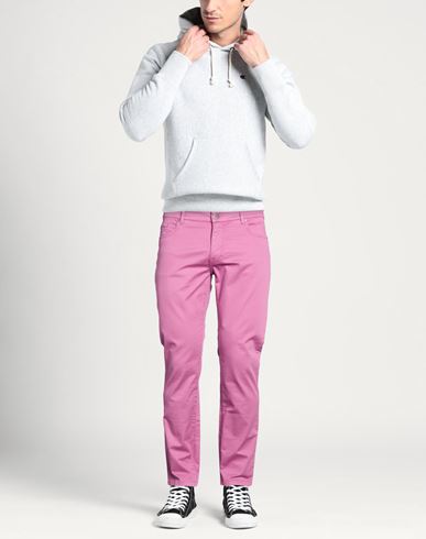 Man Pants Mauve Size 36 Cotton, Lyocell, Elastane