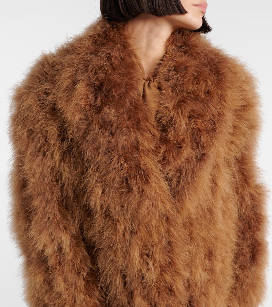 Feather coat