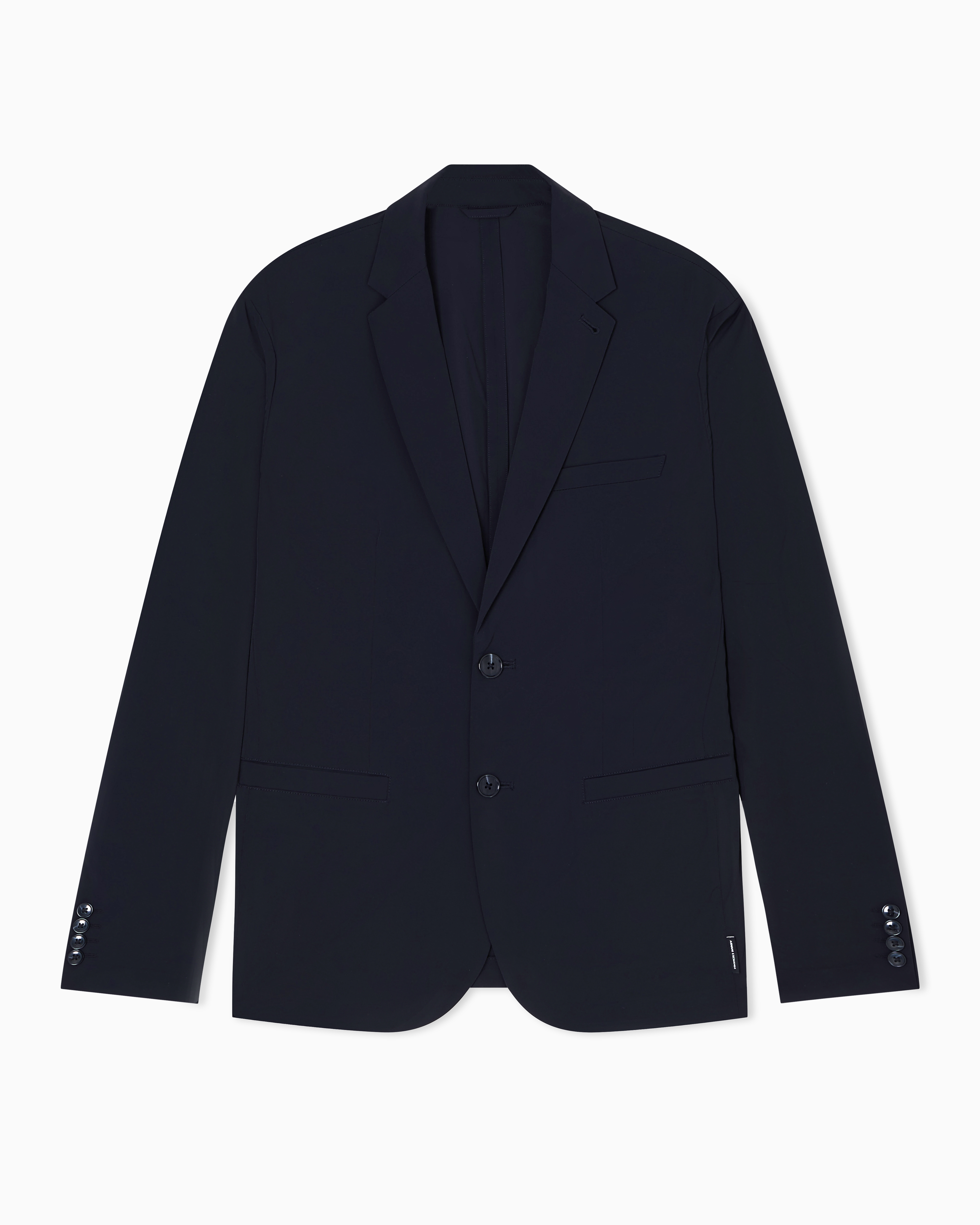 Single-breasted jacket in ultra-stretch twill