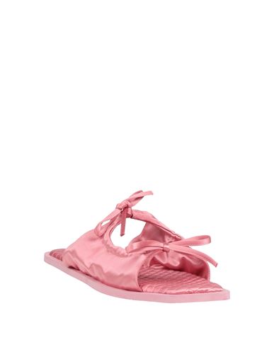 Woman Sandals Pink Size 5 Textile fibers