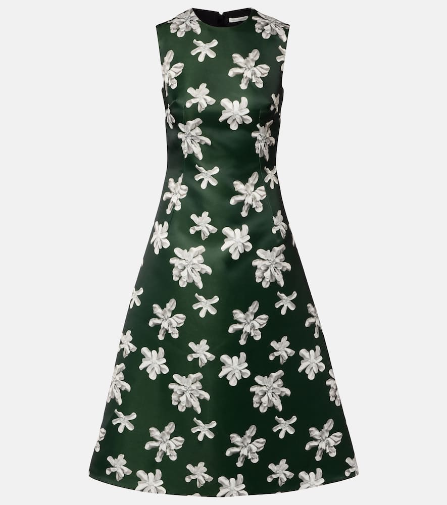 Rumi floral genzianella midi dress
