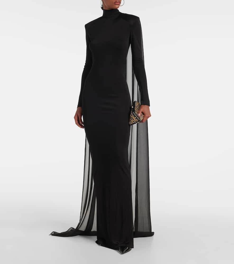 Xanthe jersey tulle gown