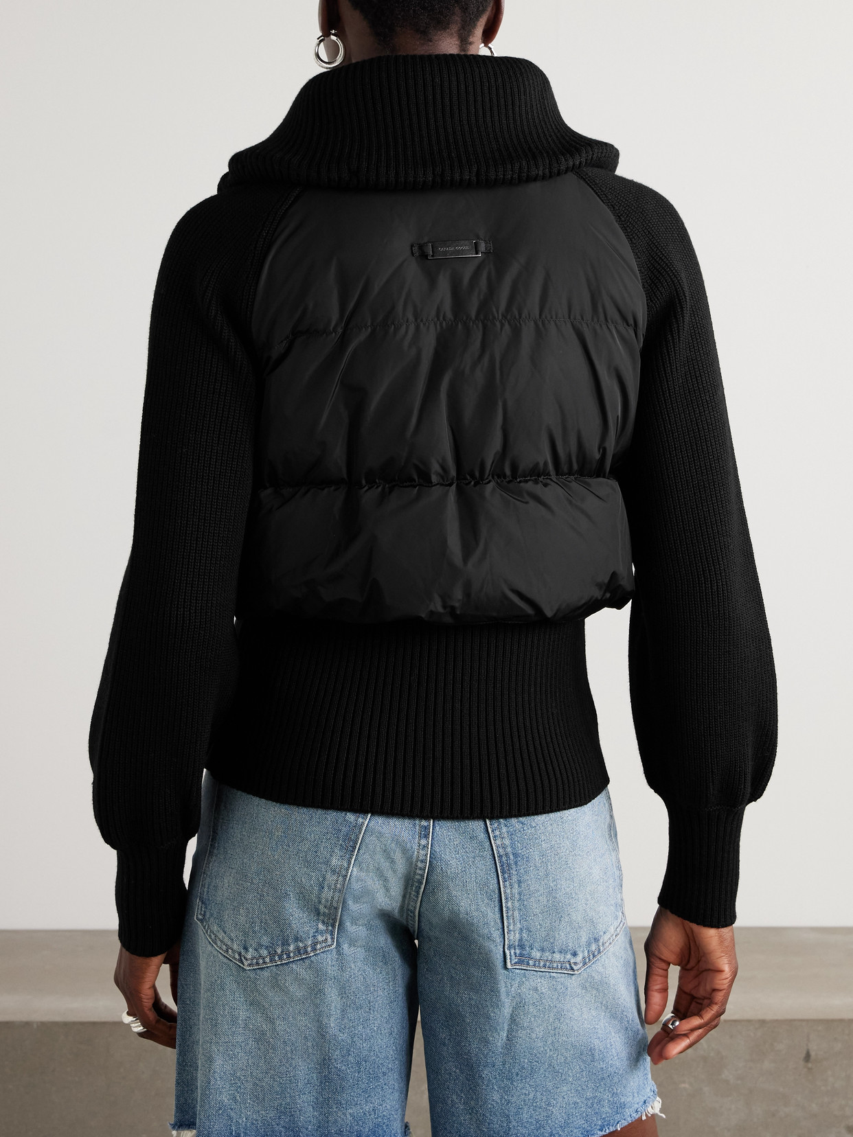 Hybridge Astoria Wool-trimmed Quilted Shell Down Jacket - Black