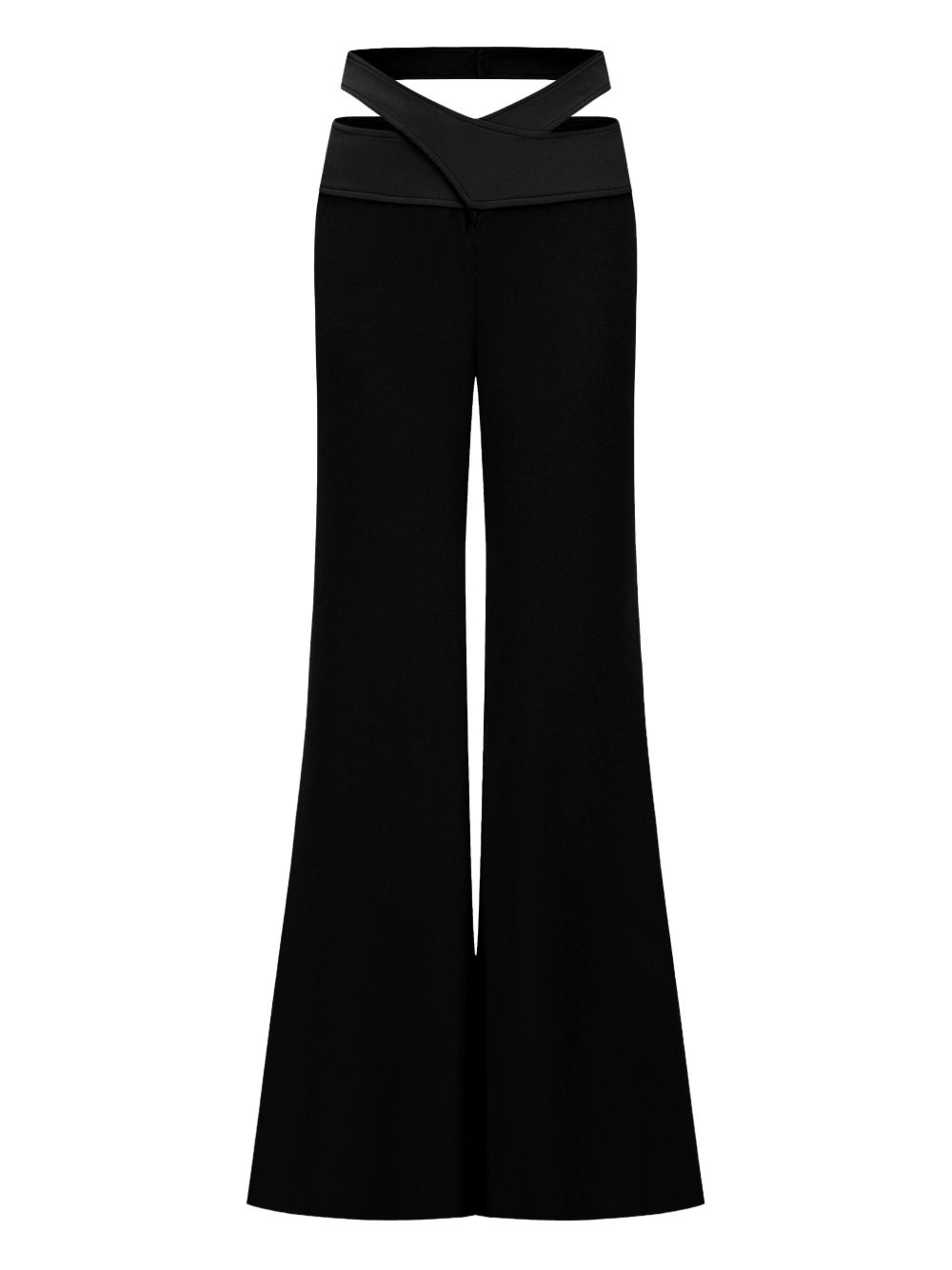 OUDE WAAG cut-out trousers - Black