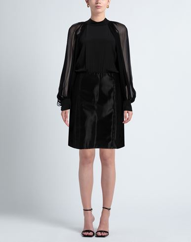 Mvp Wardrobe Woman Mini dress Black Size 6 Acetate, Silk