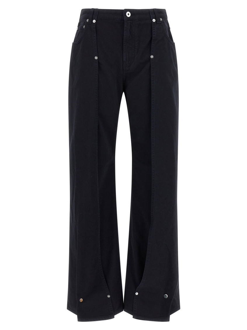 The Snap-Button Denim Jeans Blue
