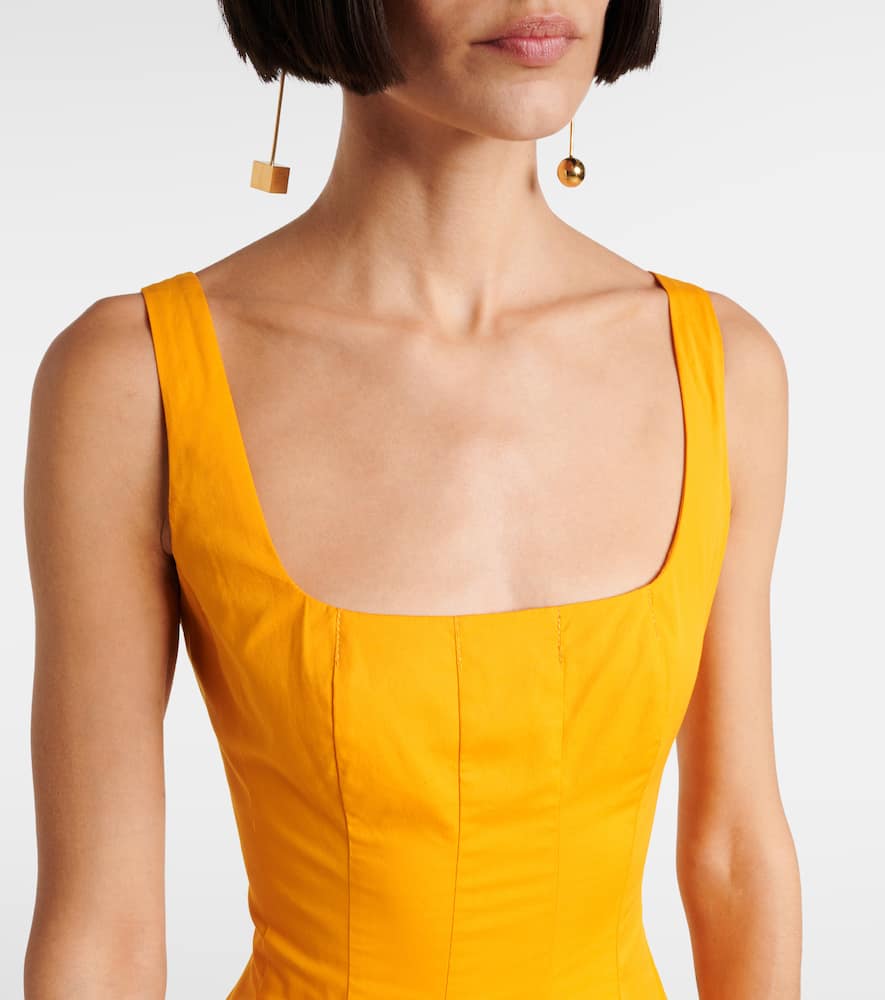 Staud Wells cotton poplin minidress