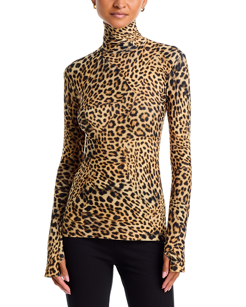 Long-sleeve turtleneck top - Neutrals