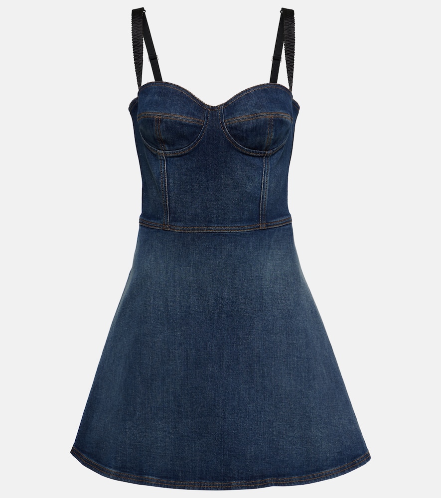 Corset denim minidress