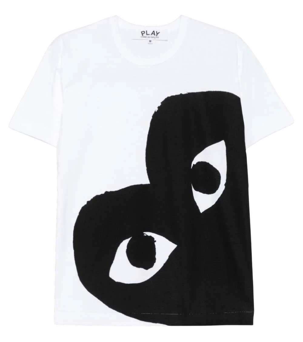 White Crew Neck Graphic Print T-Shirt