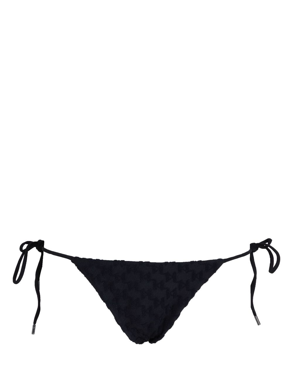 Monogram-print bikini bottoms - Black