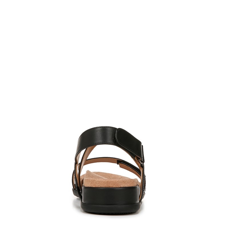 Women's Cypress Strappy Sandals (Black Leather)