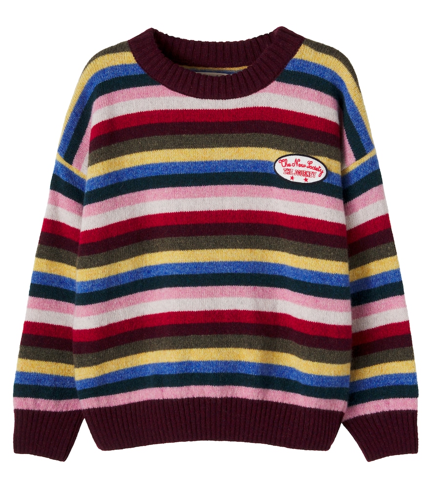 Root striped wool-blend sweater