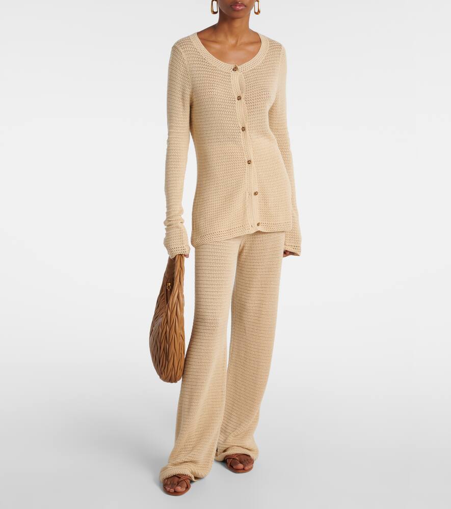 Lennon crochet cotton-blend cardigan