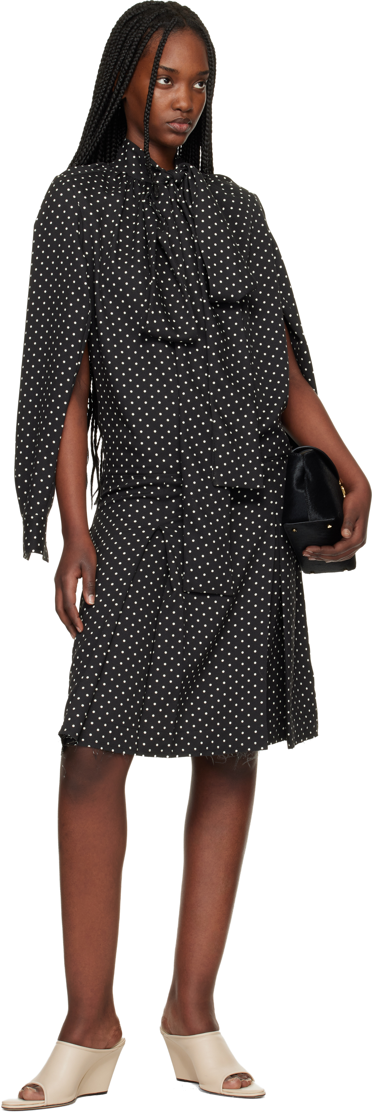 Black Double Minidress