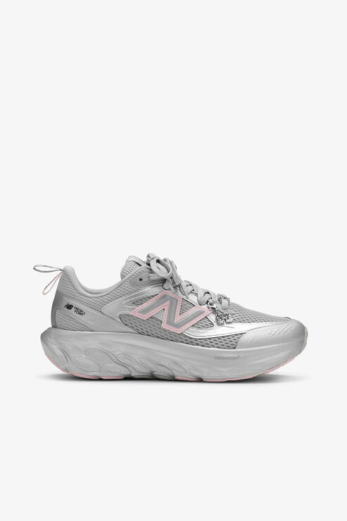 X New Balance Silver and Pink FFT Trainers