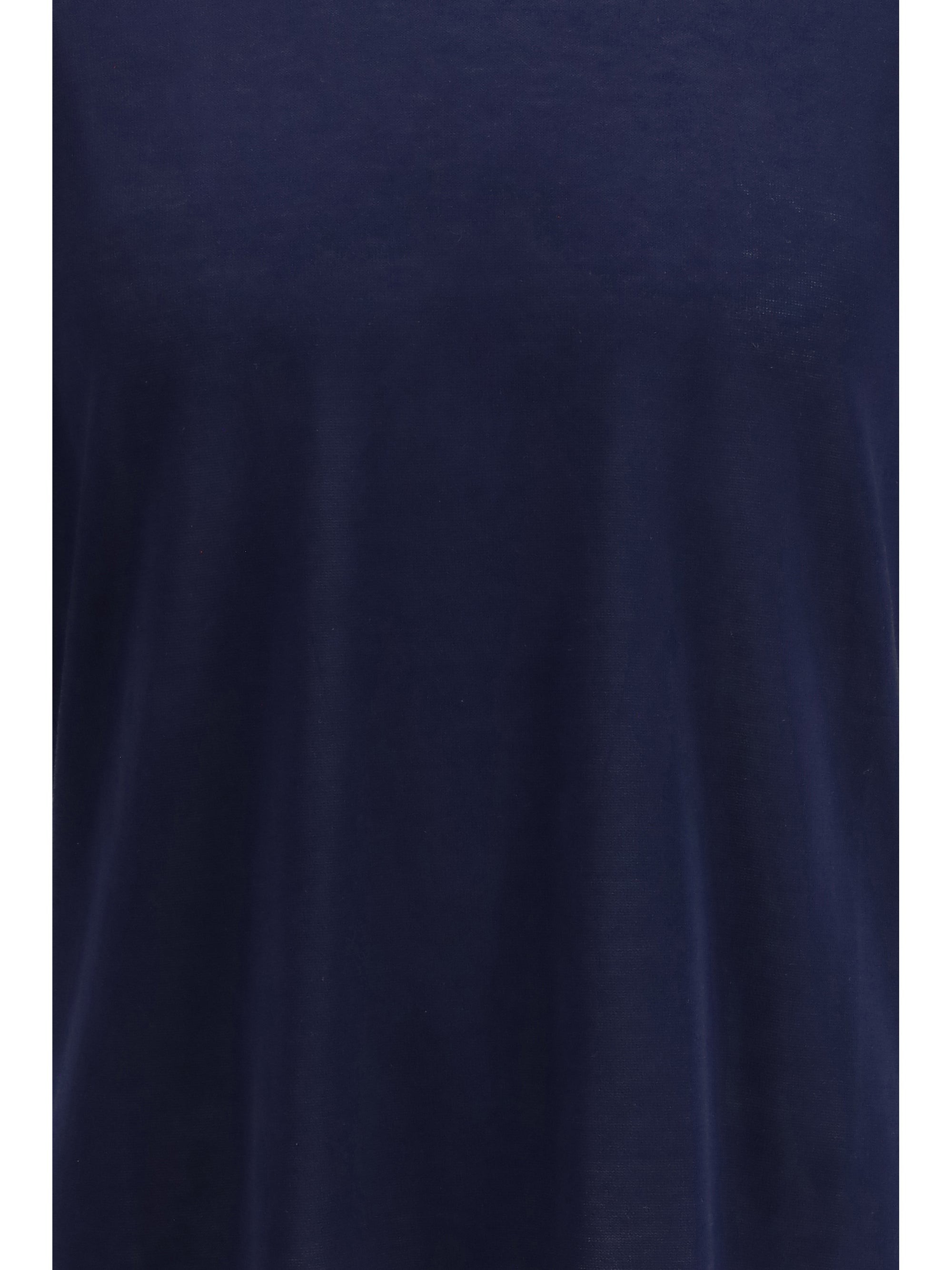 Cotton Knitted T-Shirt — Navy