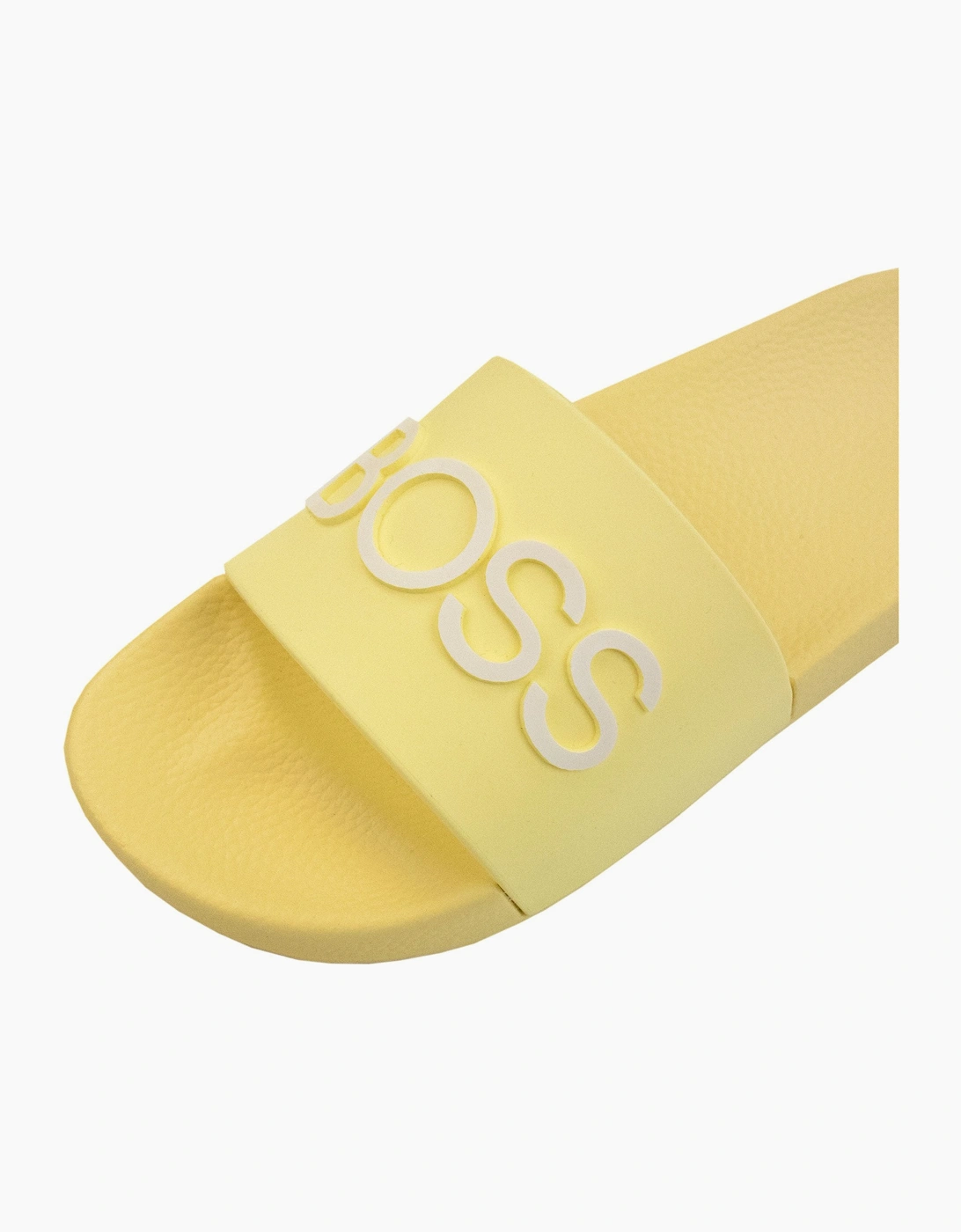 Hugo Boss Kids Embossed Logo Sliders Yellow