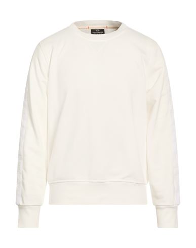 Man Sweatshirt White Size L Cotton, Polyester