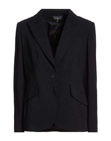 Woman Blazer Black Size 10 Viscose, Elastane