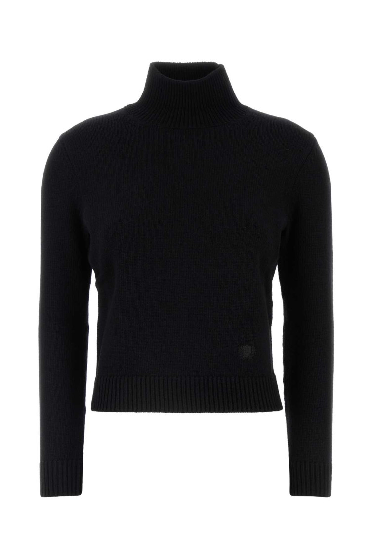Black Wool Blend Sweater