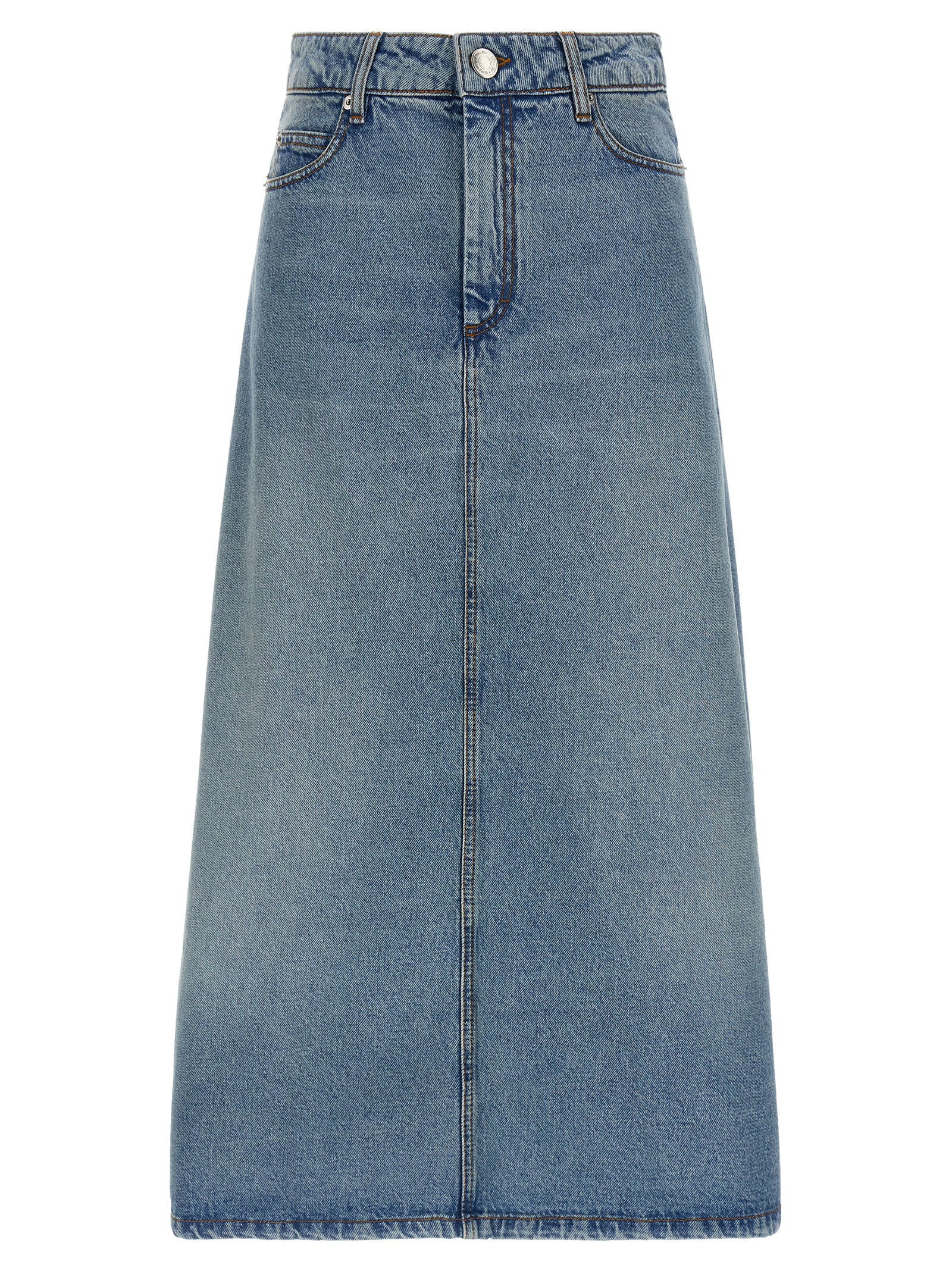 Trapeze Skirt — Blue