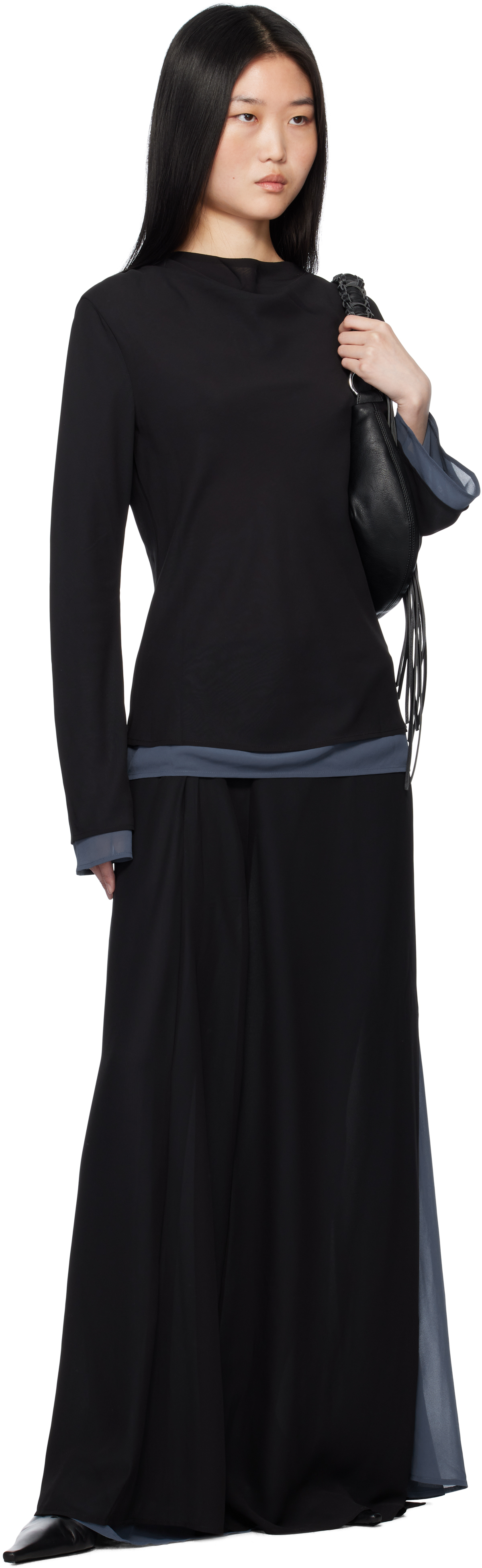 Holzweiler Black & Blue Leika Maxi Skirt
