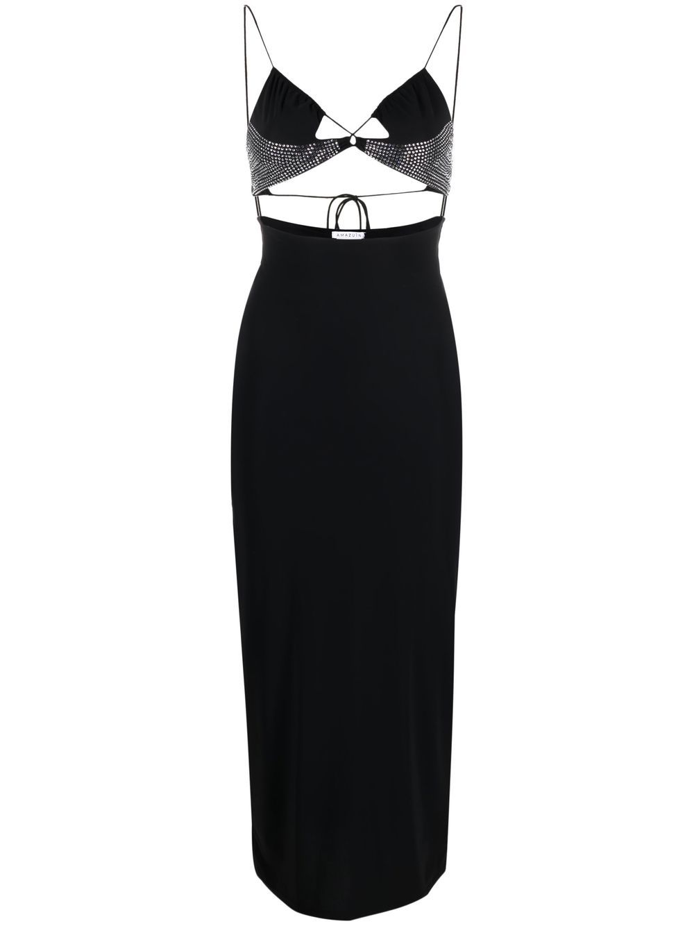 Amazuìn Hailey crystal-embellished dress - Black