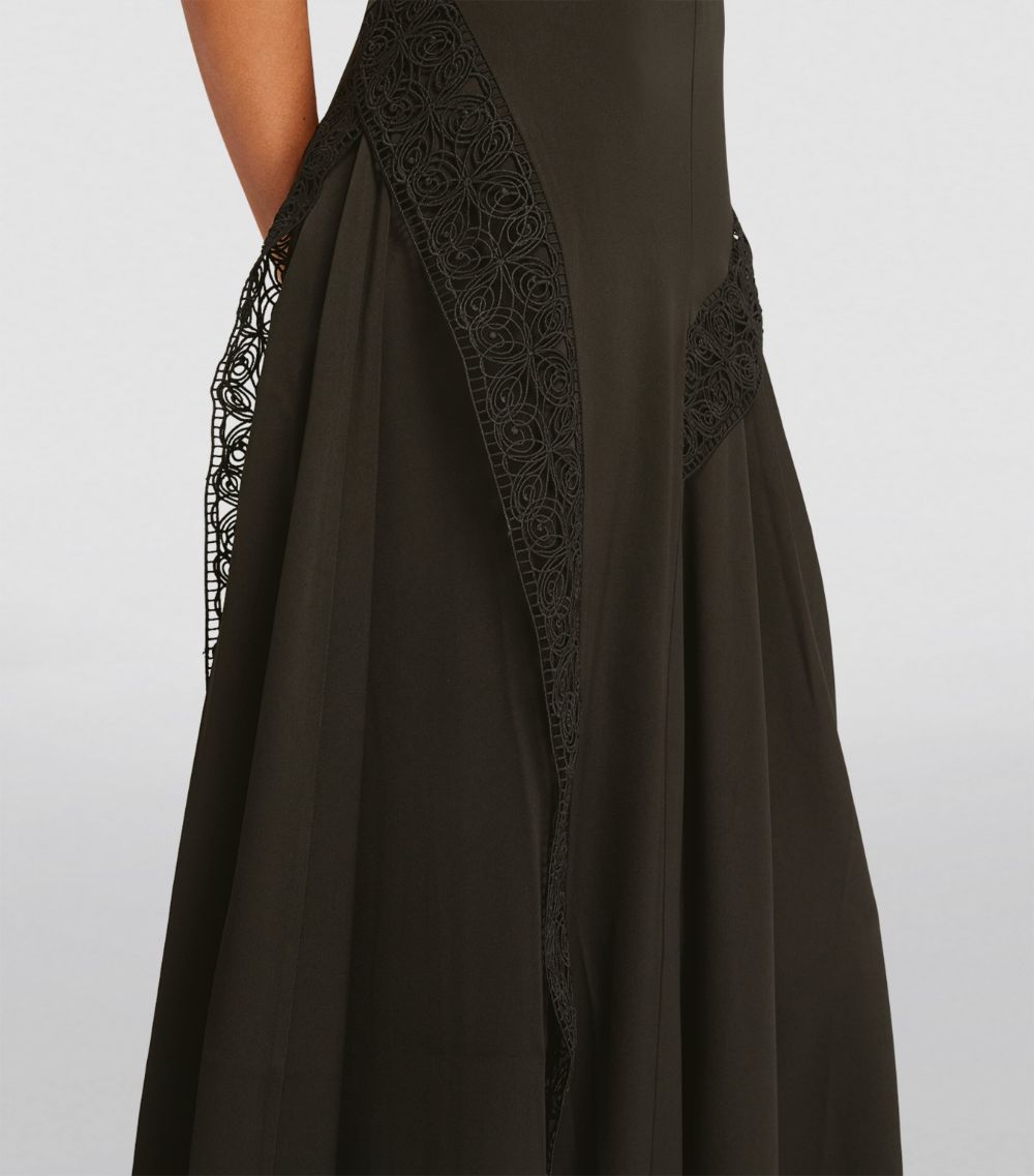Lace-Trim Spirit Maxi Dress