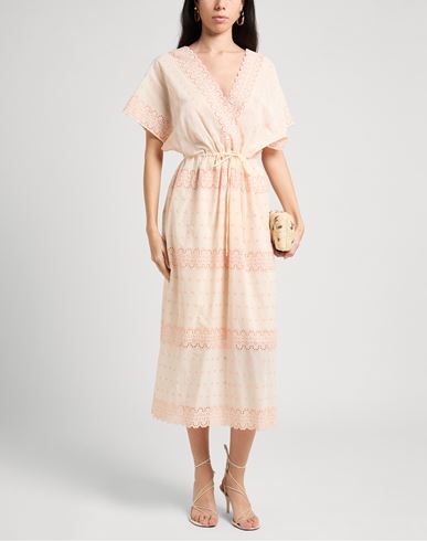 Woman Maxi dress Apricot Size 10 Cotton