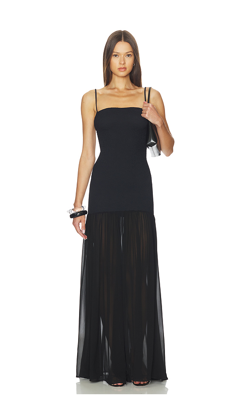 Hunza G Hybrid Dress in Black