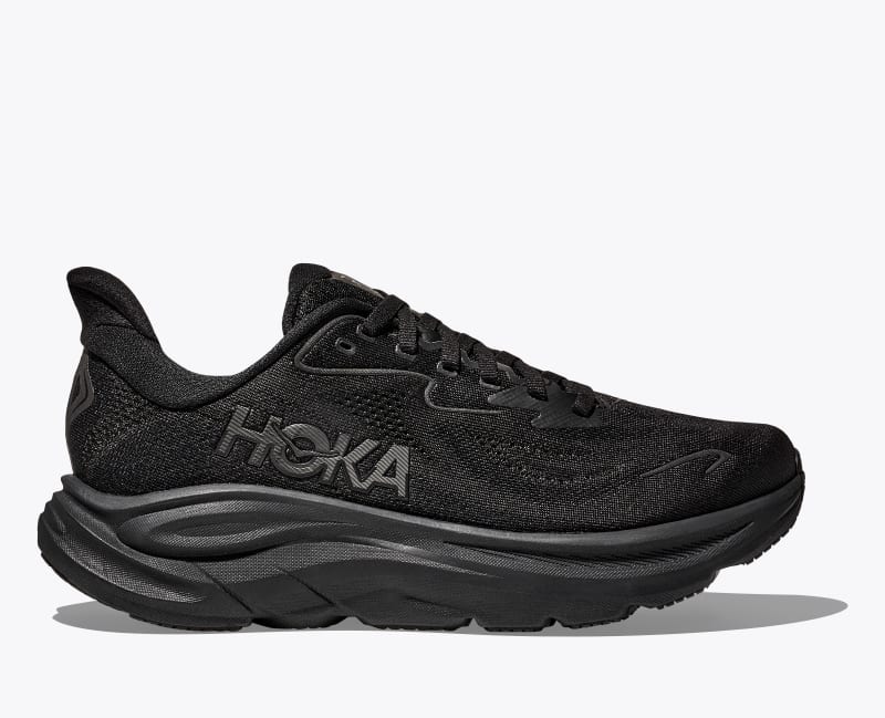 HOKA Women's Clifton 10 Shoes in Black/Black