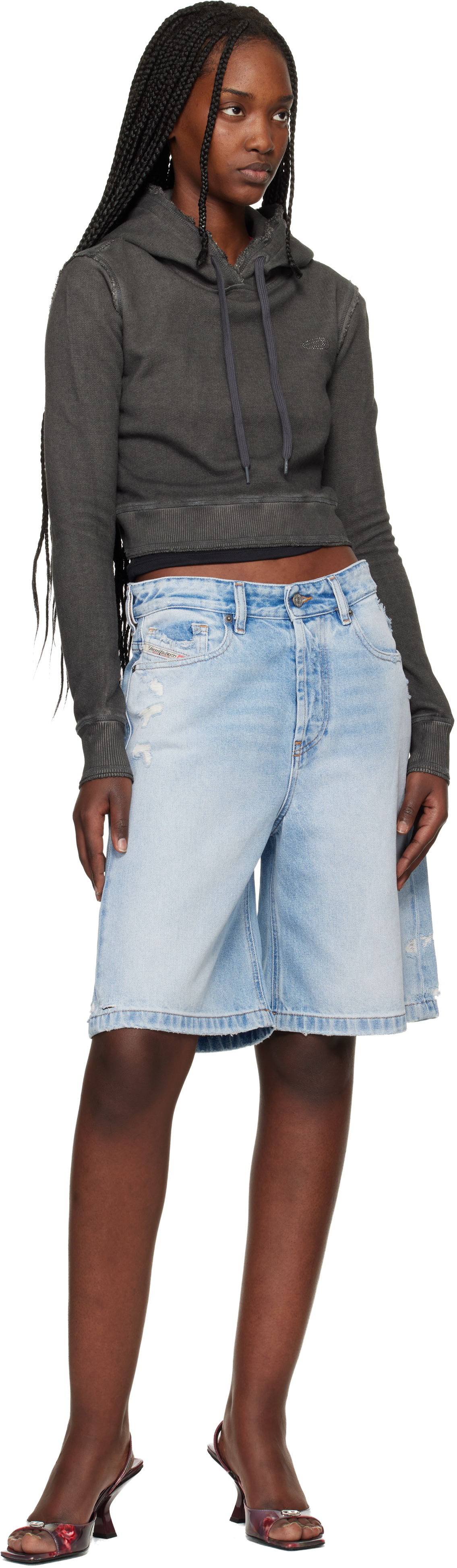 Blue De-Sire-Short Denim Shorts