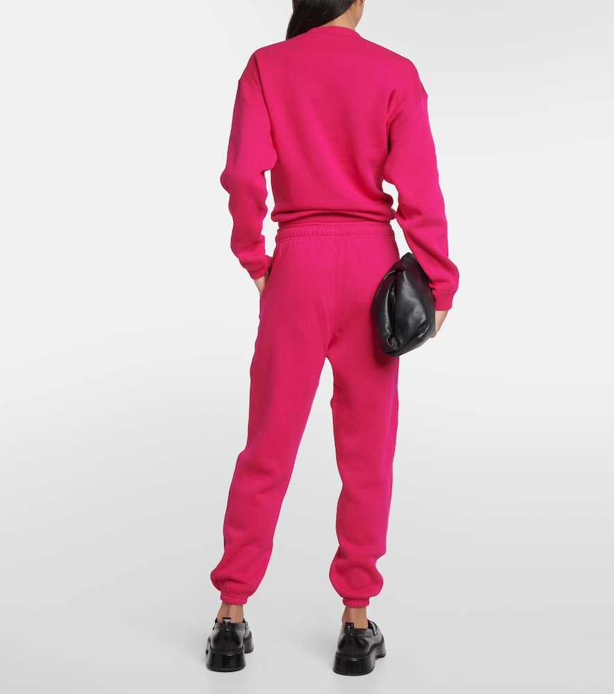 Cotton-blend jersey sweatpants