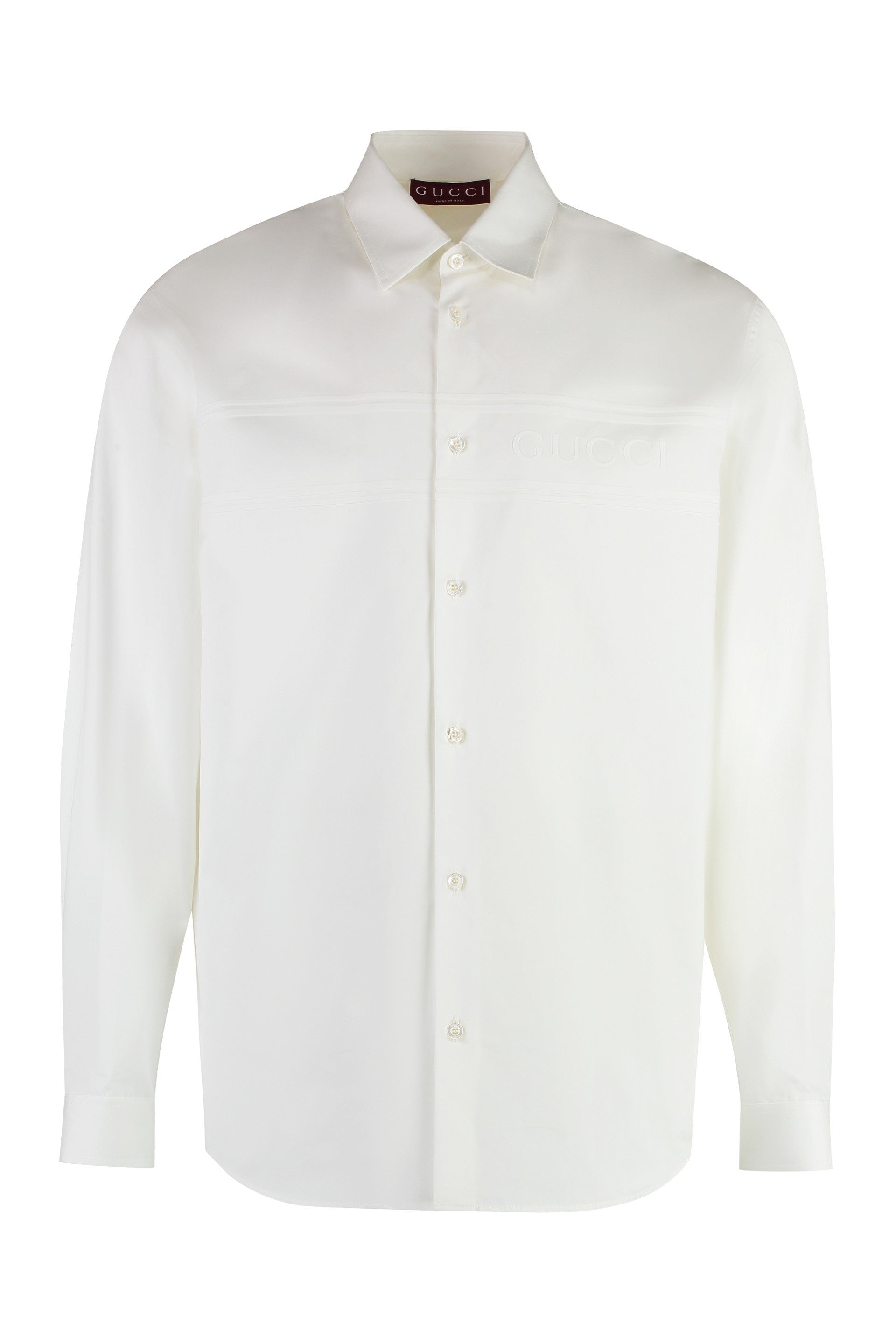 Cotton Blend Shirt — White
