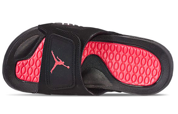 (GS) Hydro VI Retro Infrared Black Red Sports Slippers 'Black Infrared 23'