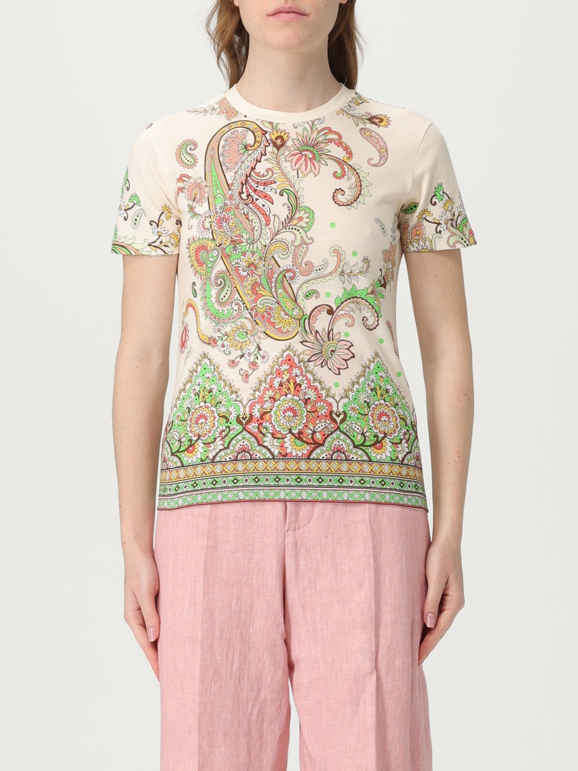 ETRO floral-print t-shirt - White