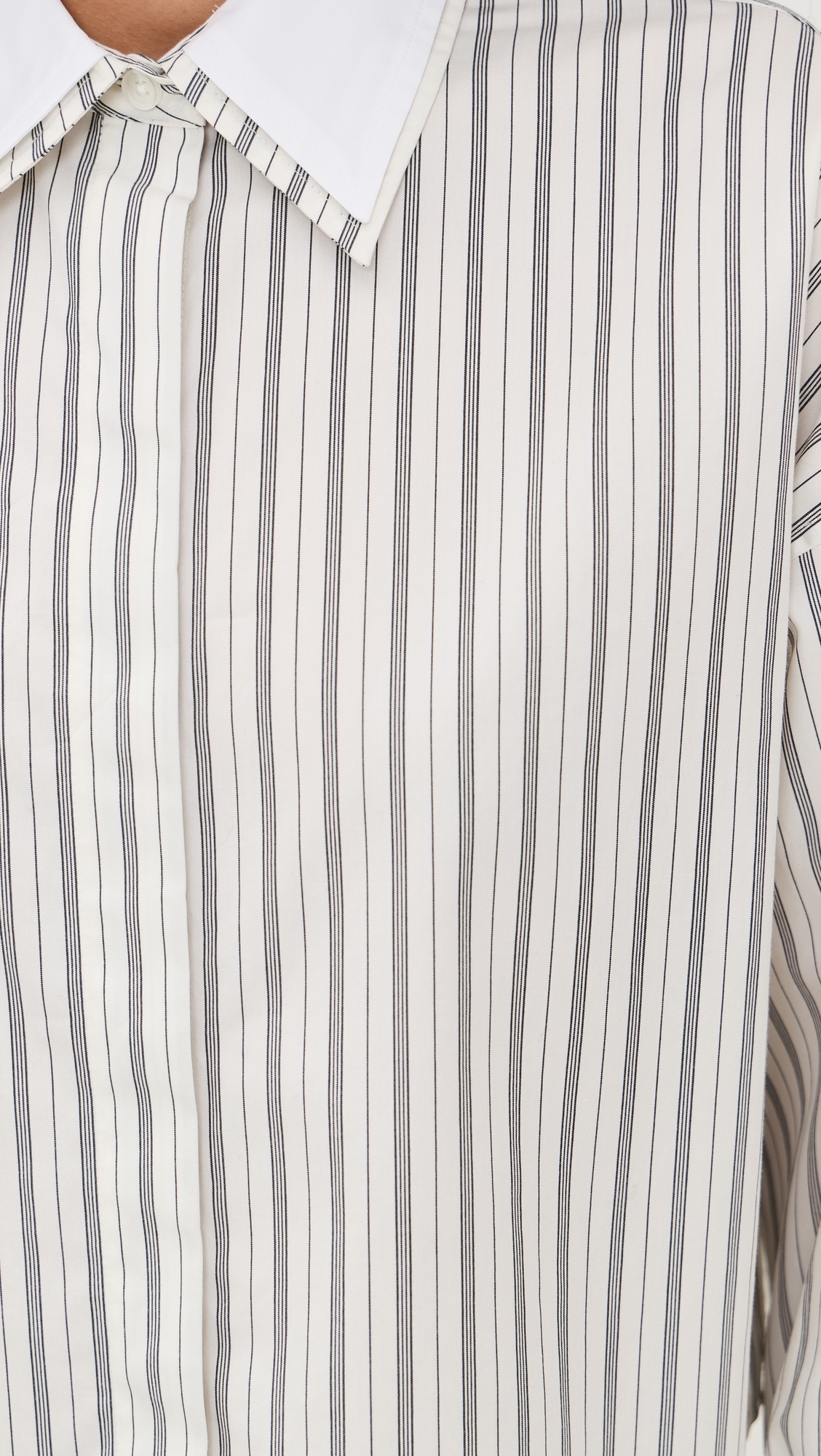 Marin Stripe Layered Shirt Cream Stripe