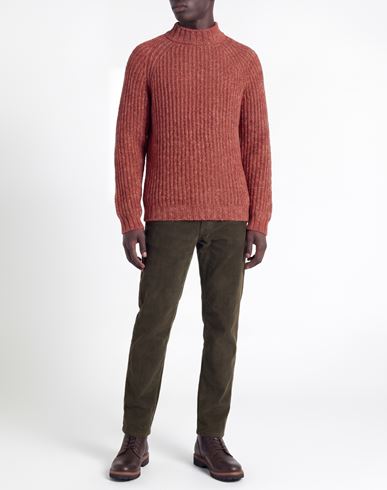 Man Turtleneck Brick Size L Virgin Wool, Polyamide, Polyester, Polyacrylic