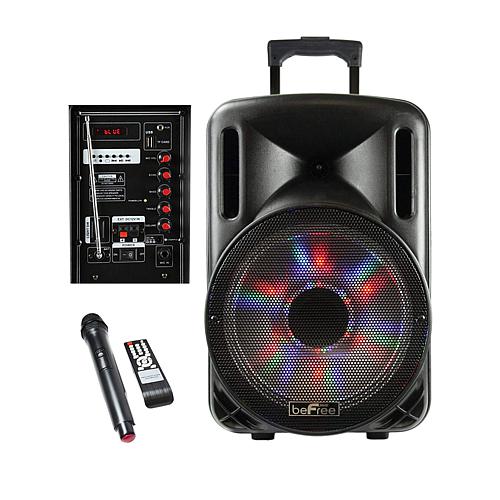 "Sound 12"" Bluetooth Rechargeable Party Speaker with Illuminating Lights"