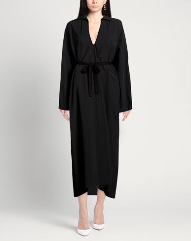 Woman Maxi dress Black Size M Polyamide, Polyurethane