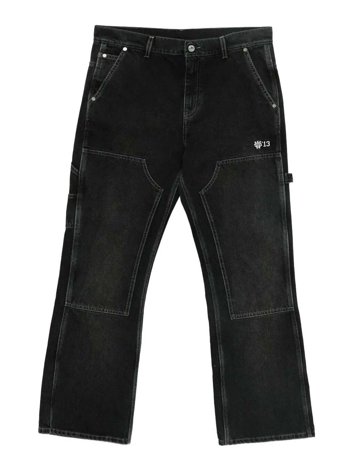 `Gothic Ow` Flare Carpenter Jeans