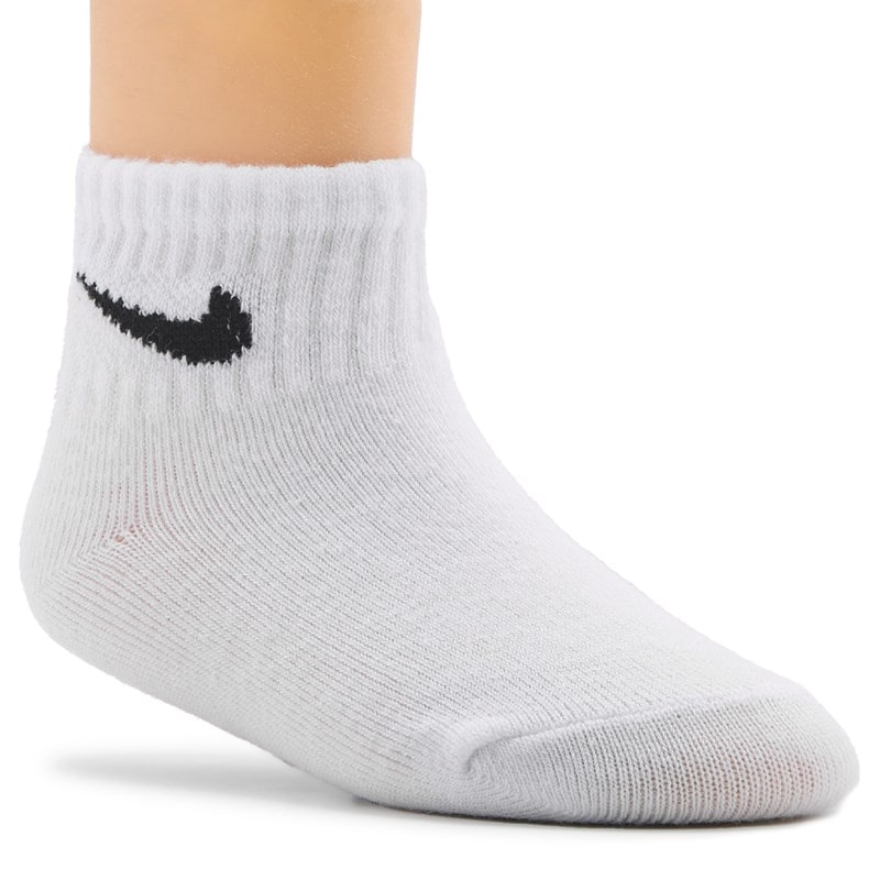 Infant' 3 Pack 6-12 Month Gripper Ankle Socks (Black/Grey/White)