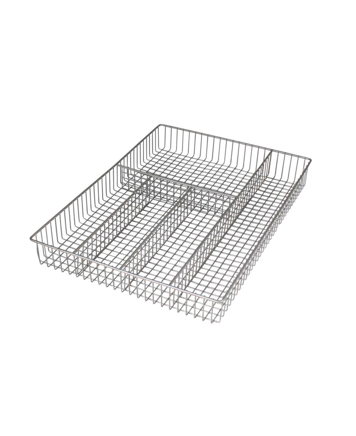 Grid Flatware Tray, Large - Chrome