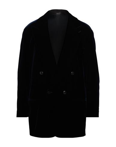 Man Blazer Midnight blue Size 36 Viscose, Cupro, Elastane